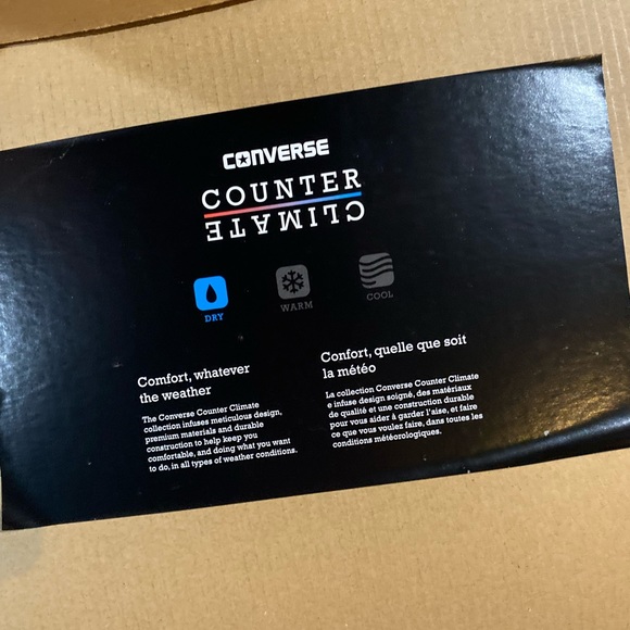 Converse Chuck Taylor waterproof counter climate Size 9 dark grey - Picture 5 of 8